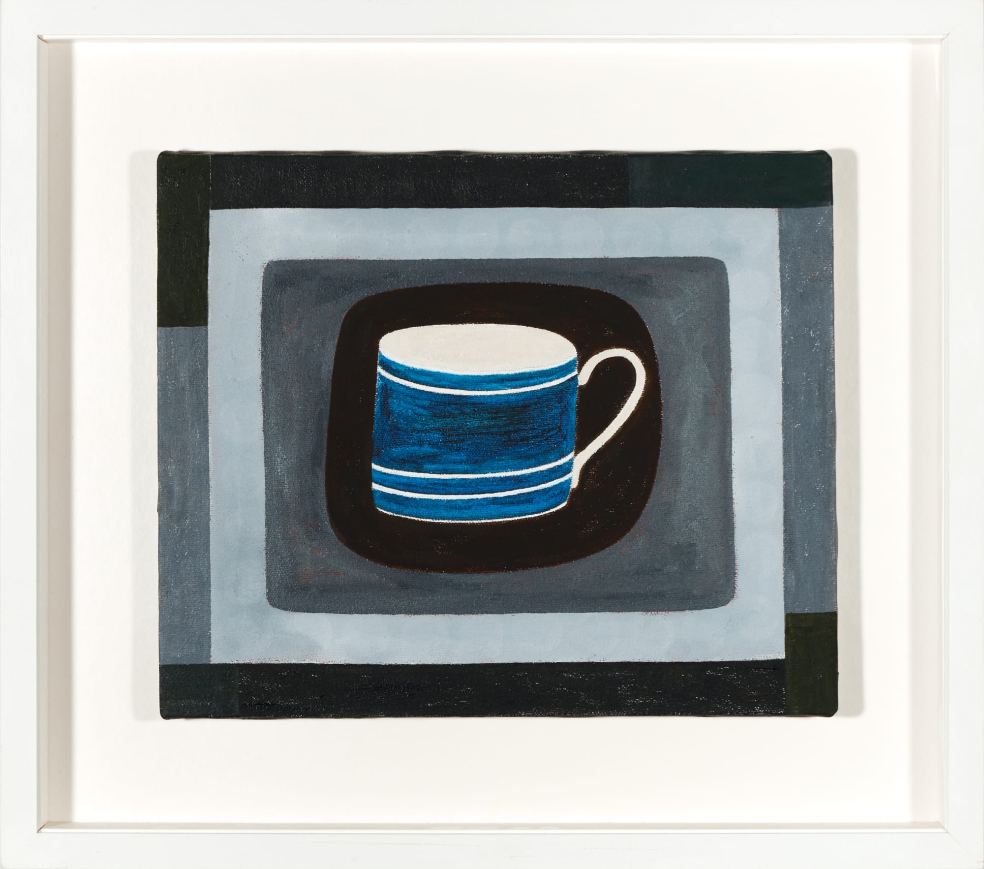 Rachel Nicholson, Blue Mug with Rectangles, 1997