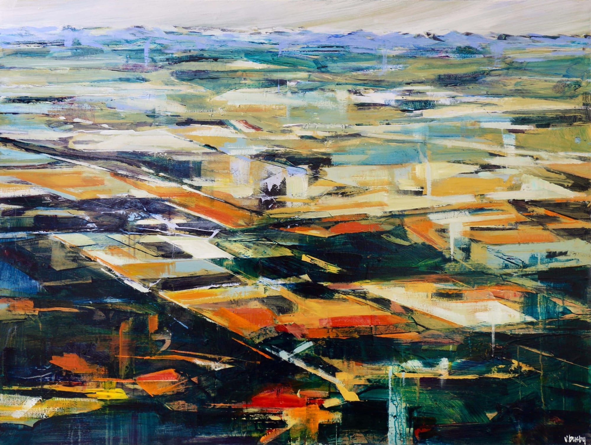 Verne Busby, NW over Lyndon AB towards the Rockies