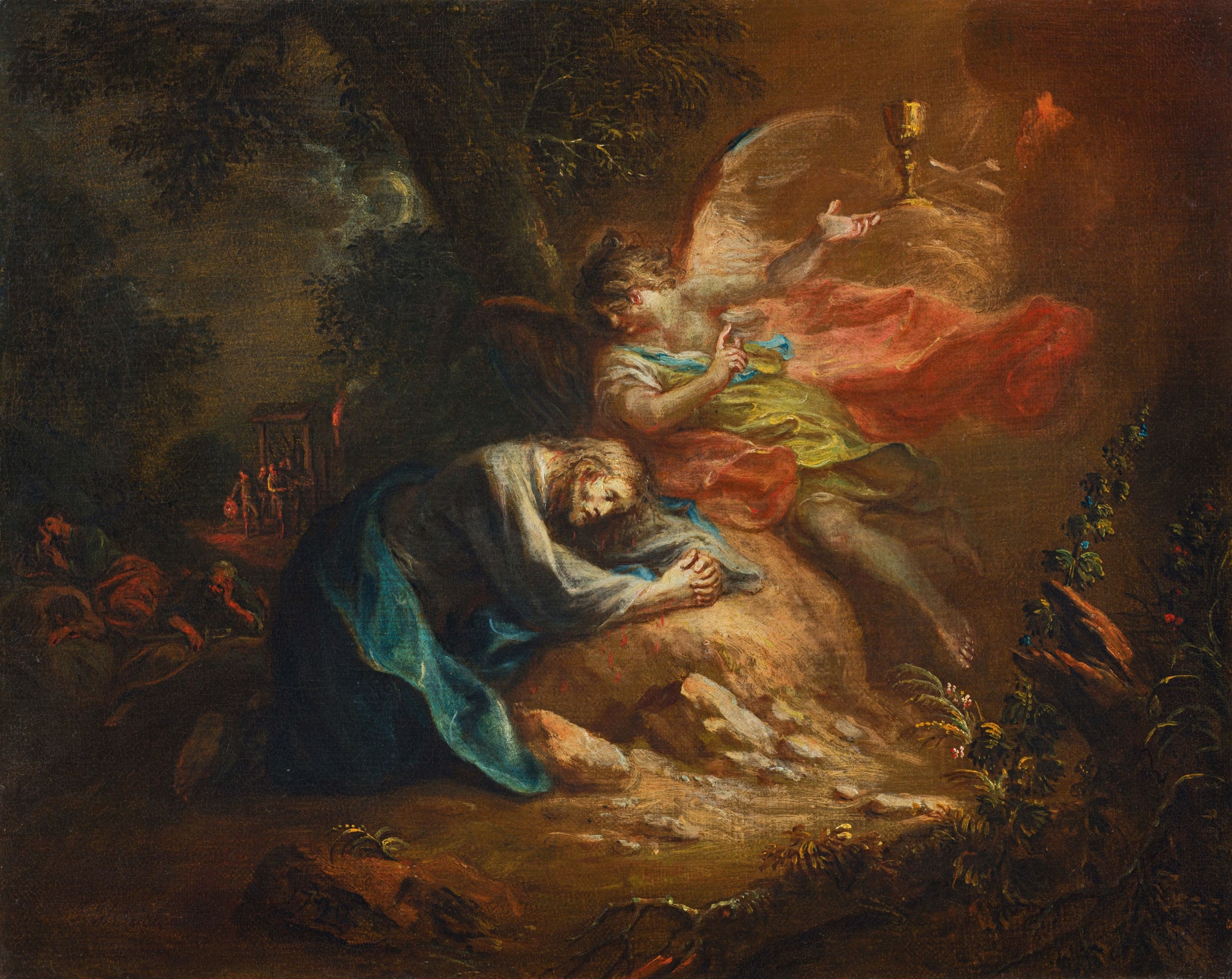 Martin Johann Schmidt (gen. Kremser Schmidt), Christus am Ölberg (aus: Vier Szenen aus der Leidensgeschichte Christi), 1790