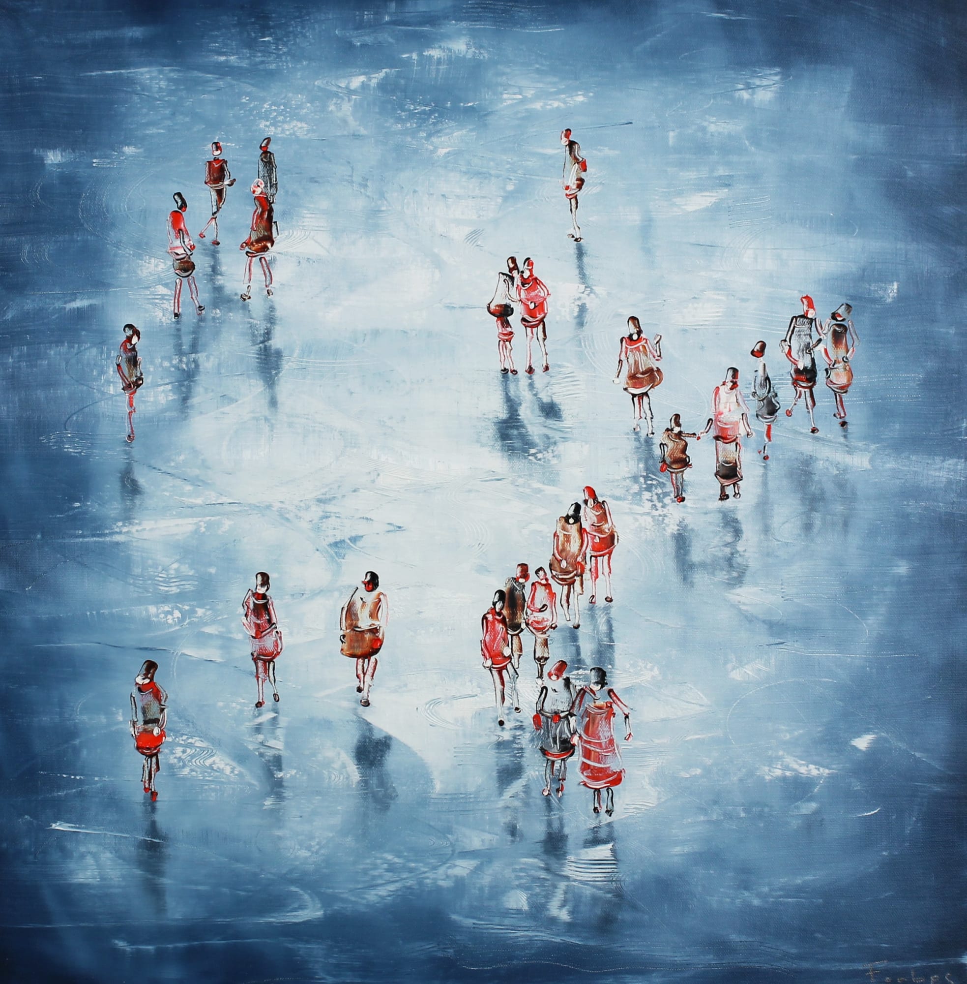 Stephen Forbes, Night Figures , 2022