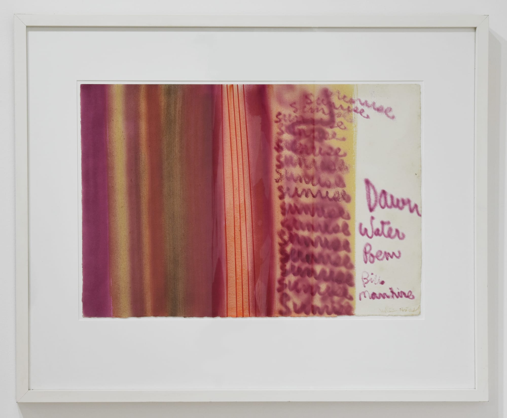 Ralph Hotere, Port Chalmers [Dawn Water Poem], c.1980