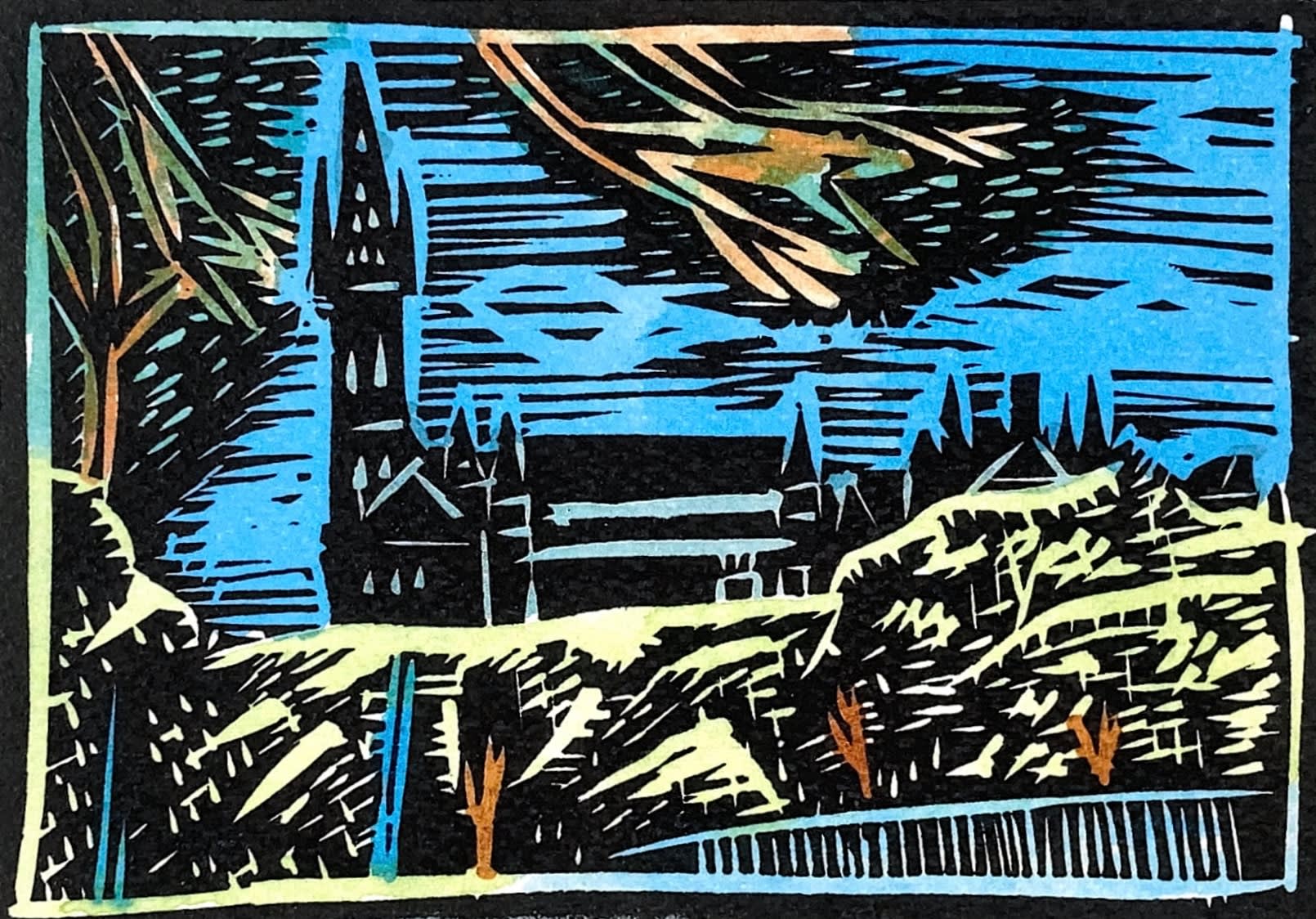 Damian Henry, Glasgow University Thro' the Trees, 2023