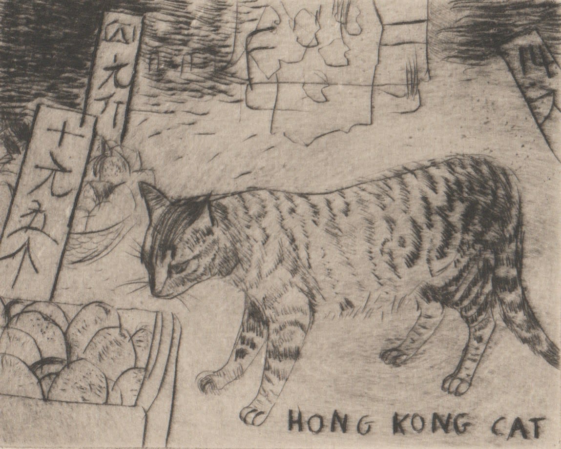 Elizabeth Blackadder, Hong Kong Cat, 1995