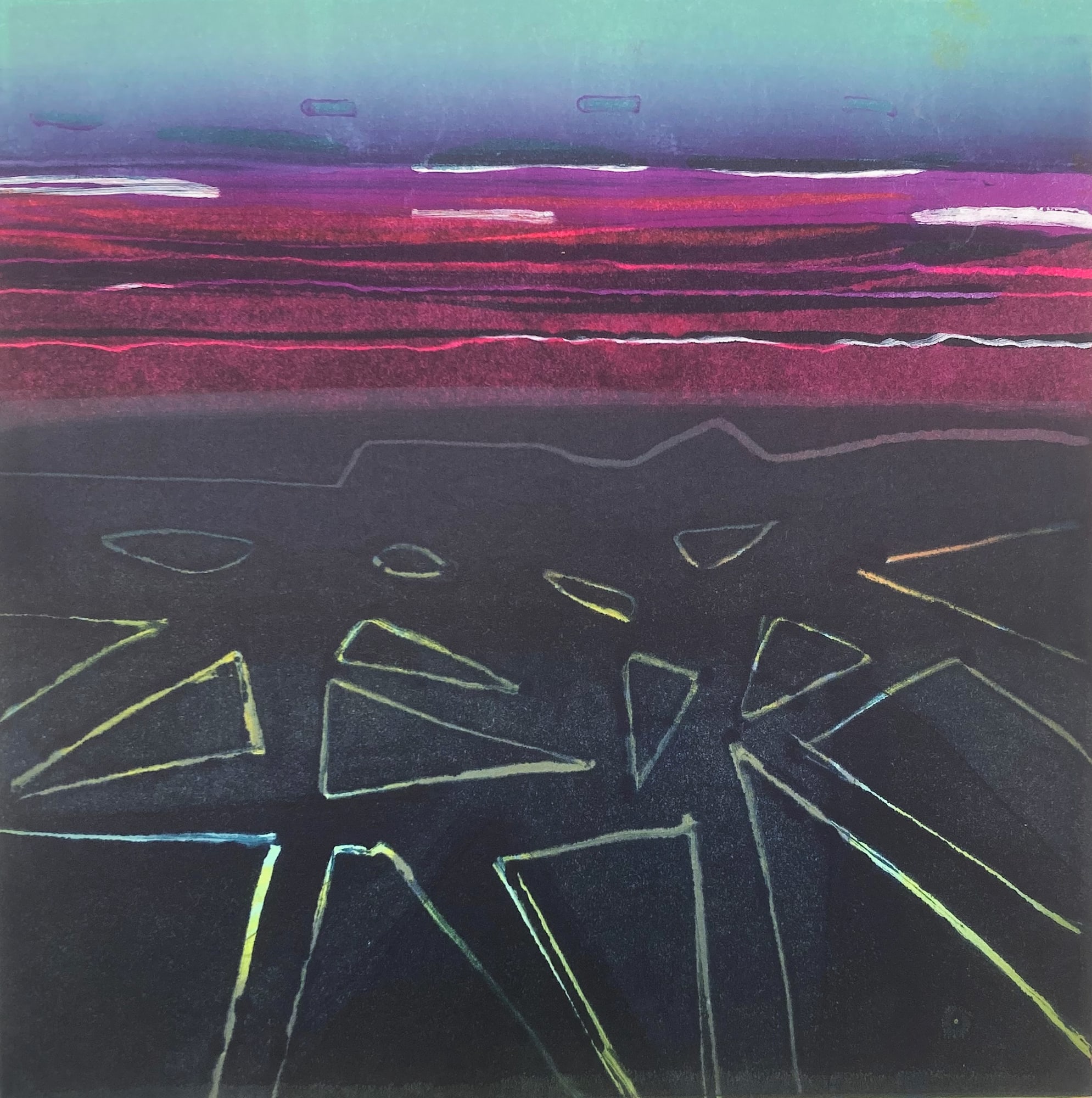 Barbara Rae, Dark Passing - Ice Track