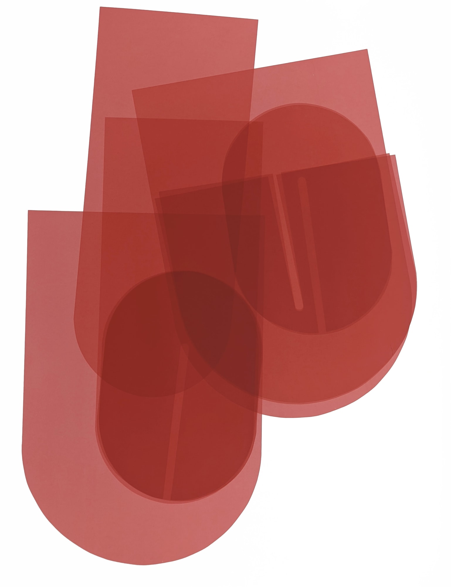 Claire Barclay, Red Layer, 2018