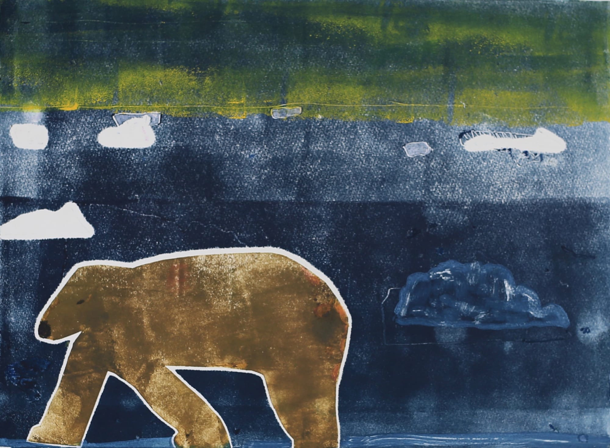 Lesley Burr, Walking Bear Landscape III, 2021