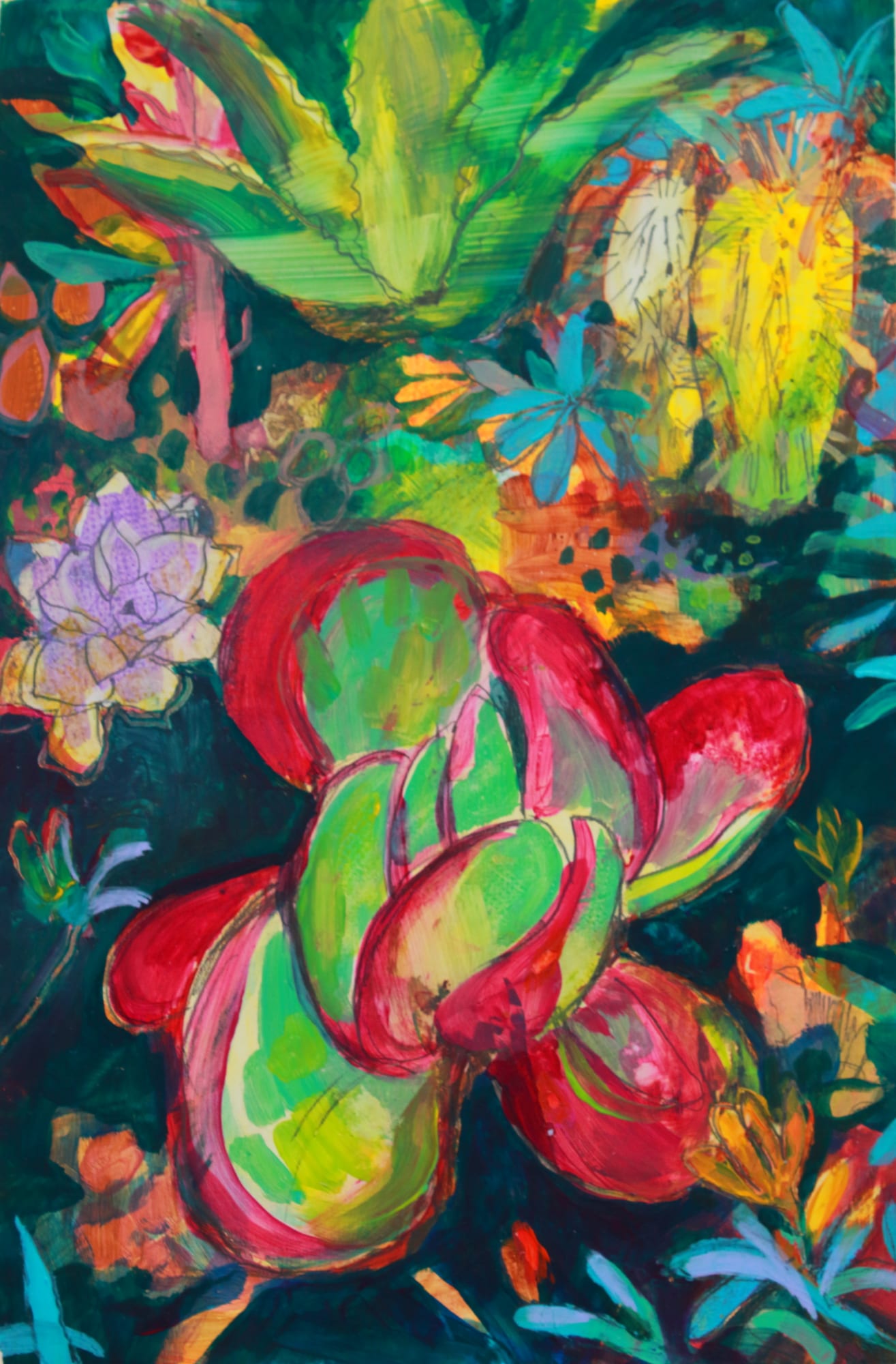 Rosemary Beaton, Study for Succulent, 2019