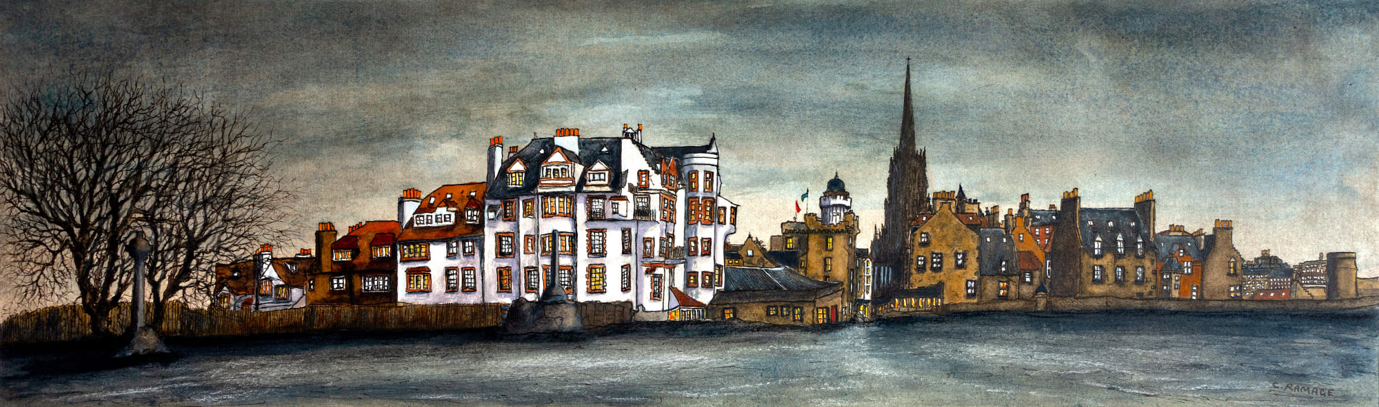 Clive Ramage, Ramsay Garden, Edinburgh II, 2021