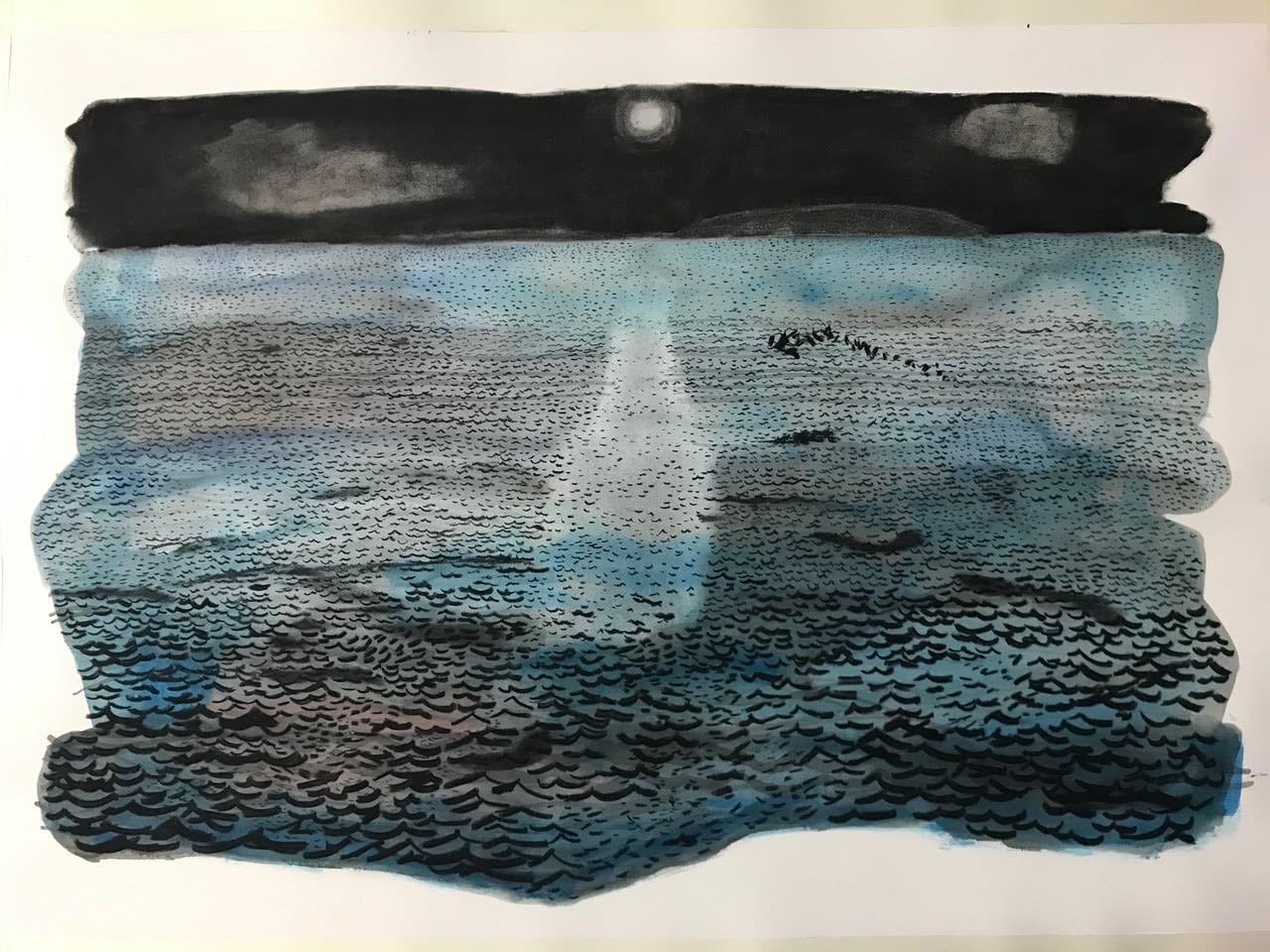 Sue Shields, Night Sea (Small)