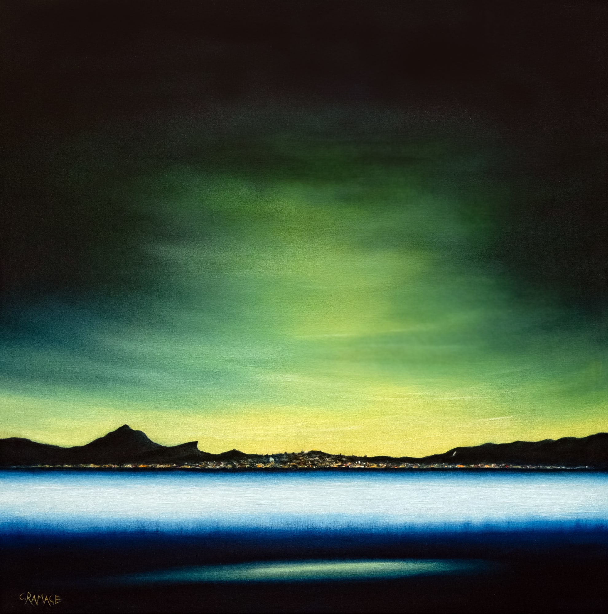 Clive Ramage, Edinburgh Nocturne, Aurora, 2024