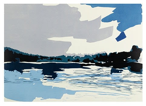 Hetty Haxworth, Ink Black Trees Under Drifting Clouds