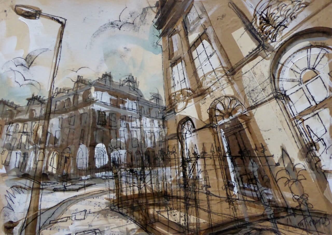 Lucy Jones, Around to Great Stuart Street (Study)