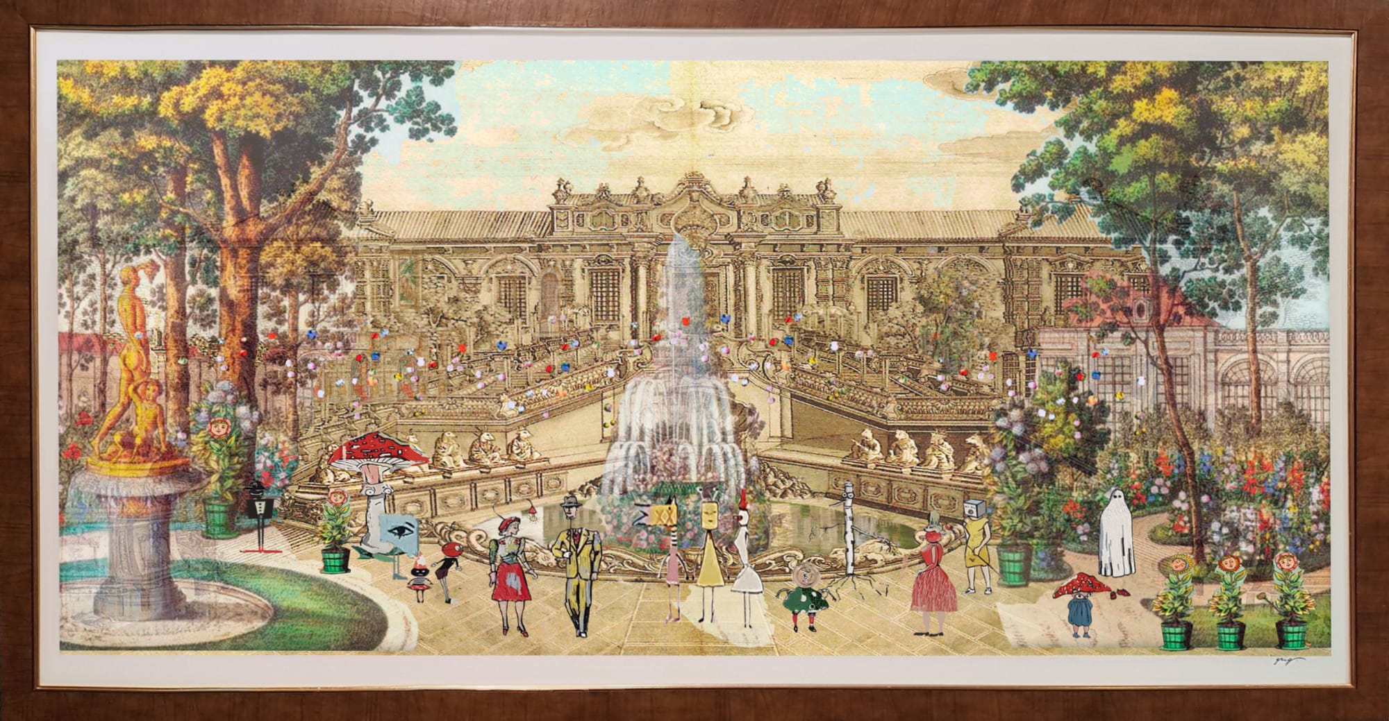 Vladimir Grig, SPRING. CHINA. "GARDENS OF PERFECT CLARITY" WERE DESTROYED IN 1860 (Sketch. Custom work) • ВЕСНА. КИТАЙ. "САДЫ СОВЕРШЕННОЙ ЯСНОСТИ" РАЗРУШЕНЫ В 1860Г. (Эскиз. Работа на заказ), 2021