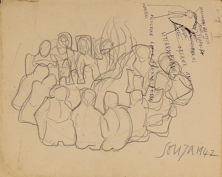 Francis Newton Souza, Untitled (Study), 1942