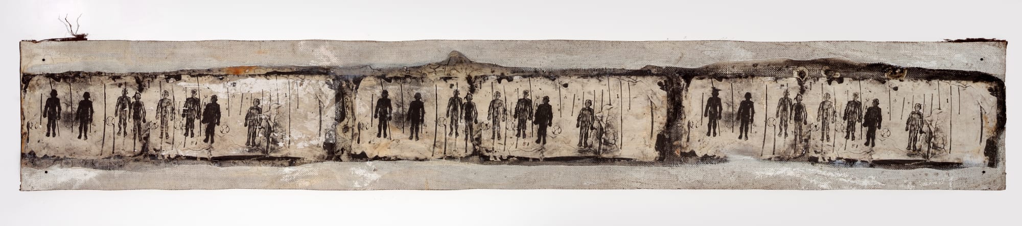 Jan Gilbert, Beuys of Summer Continuum Frieze (Panel IV), 1989