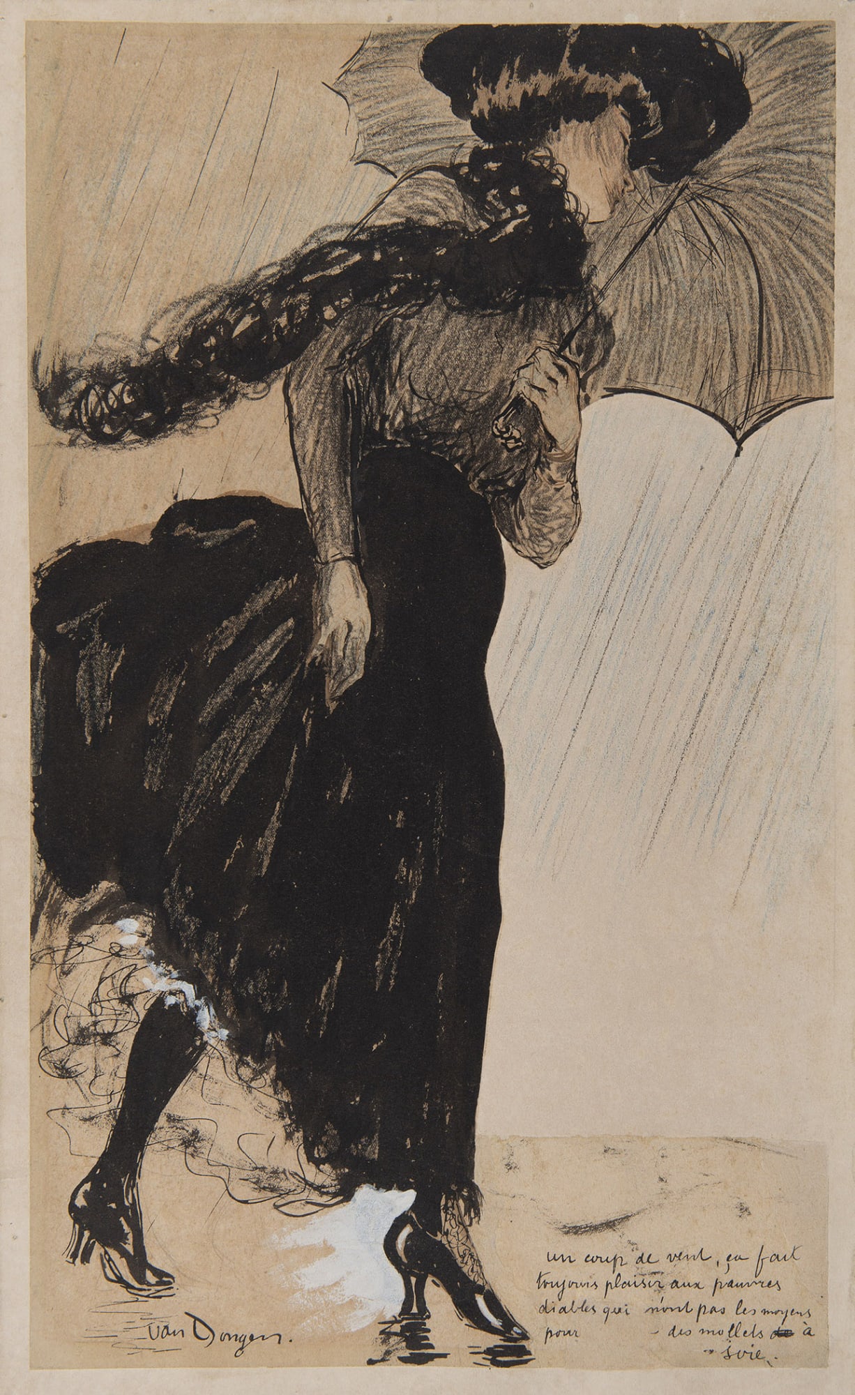 KEES VAN DONGEN, Un coup de vent, 1901