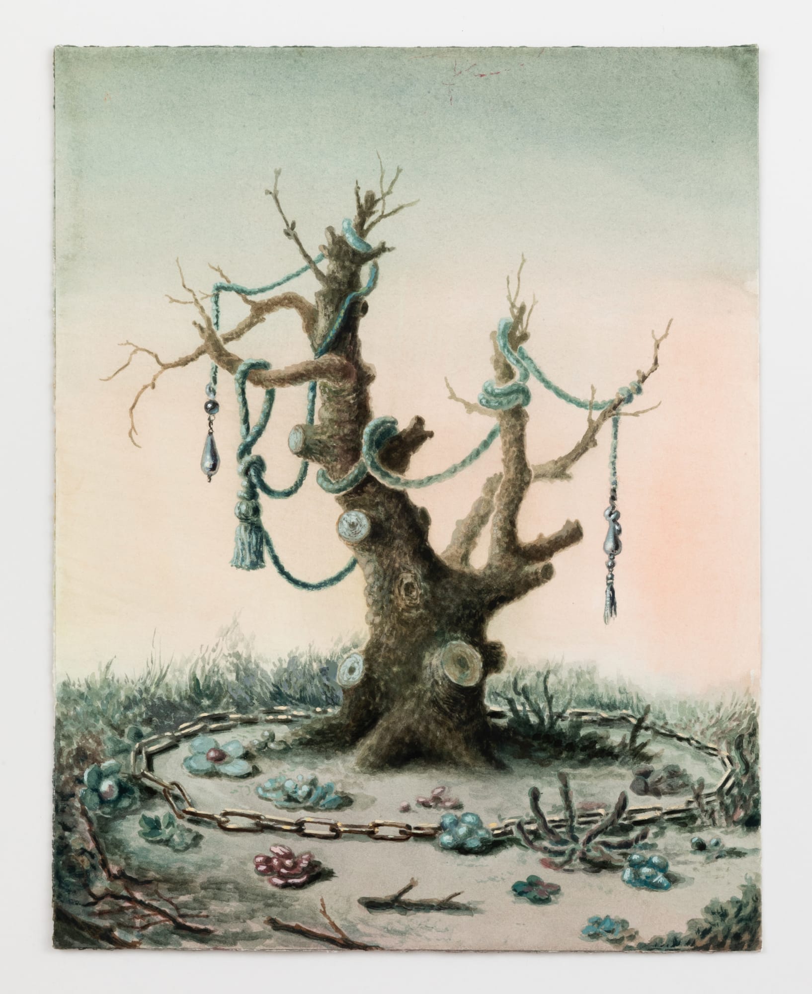 Kirsten Deirup, Pruned Tree with Tassels, 2023