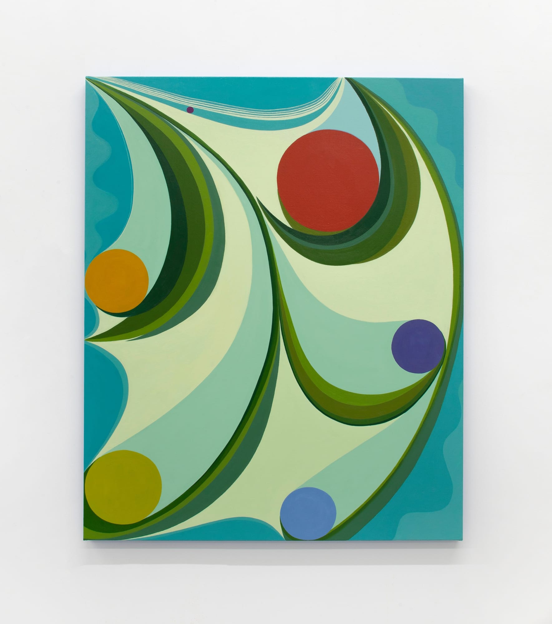 Beverly Acha, Conchita/Plantita (or five circles and a sun) [little seashell/little plant (o cinco circulos y un sol)], 2023