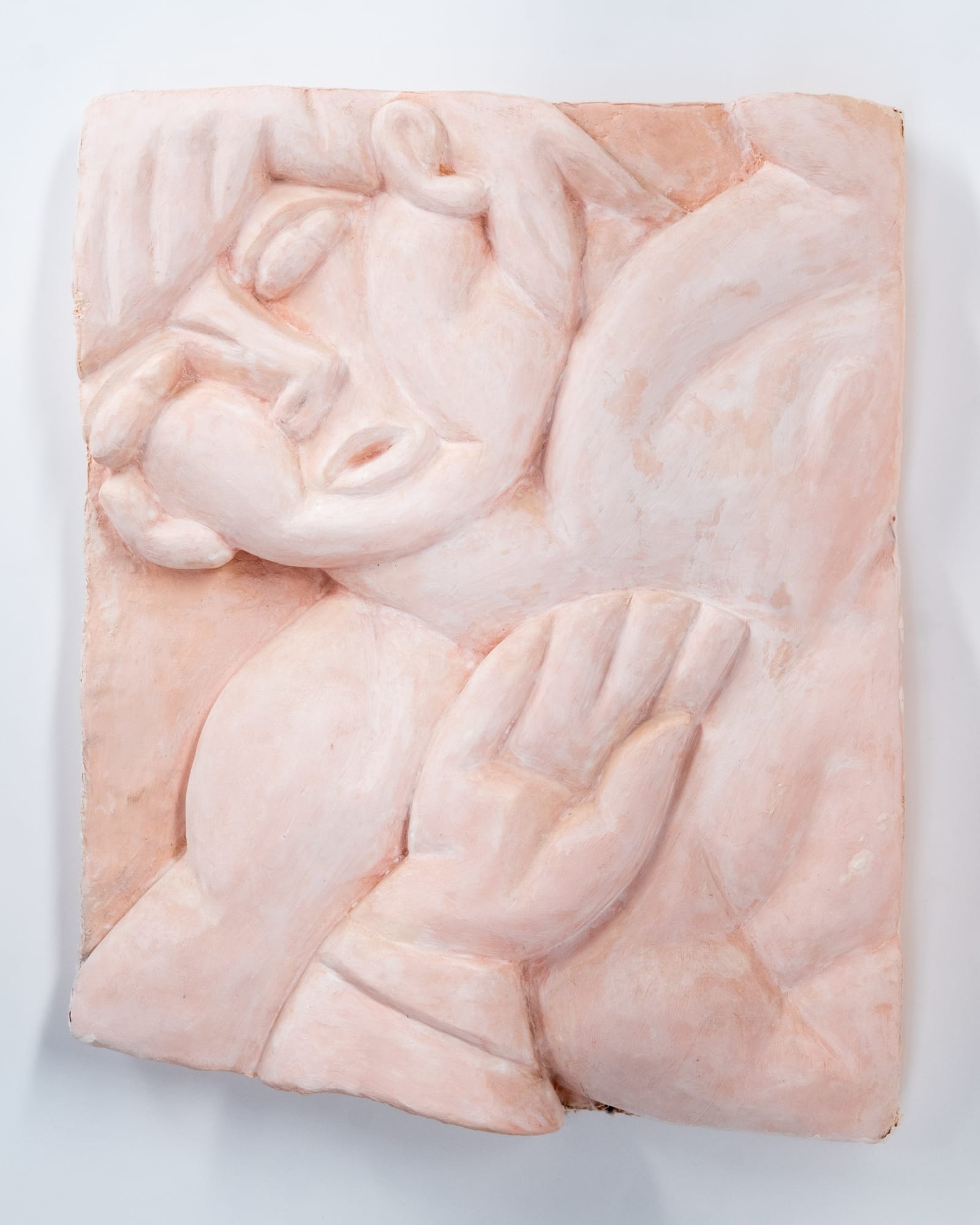 Florian Tomballe, Tablet with defending man, 2024