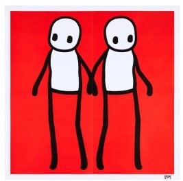 Stik, Holding Hands (Red) , 2020
