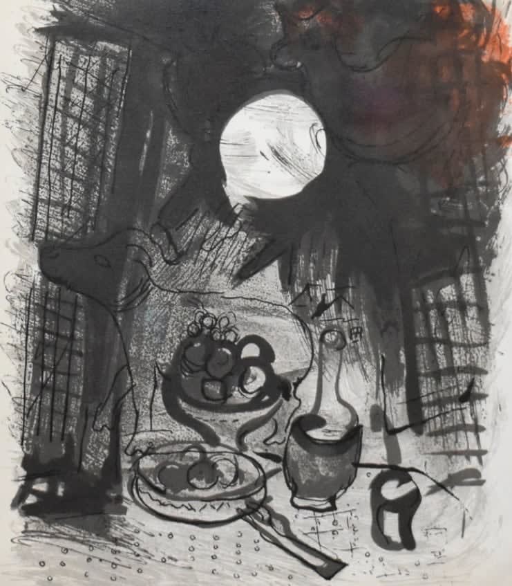 Marc Chagall, Brown Still Life, 1957