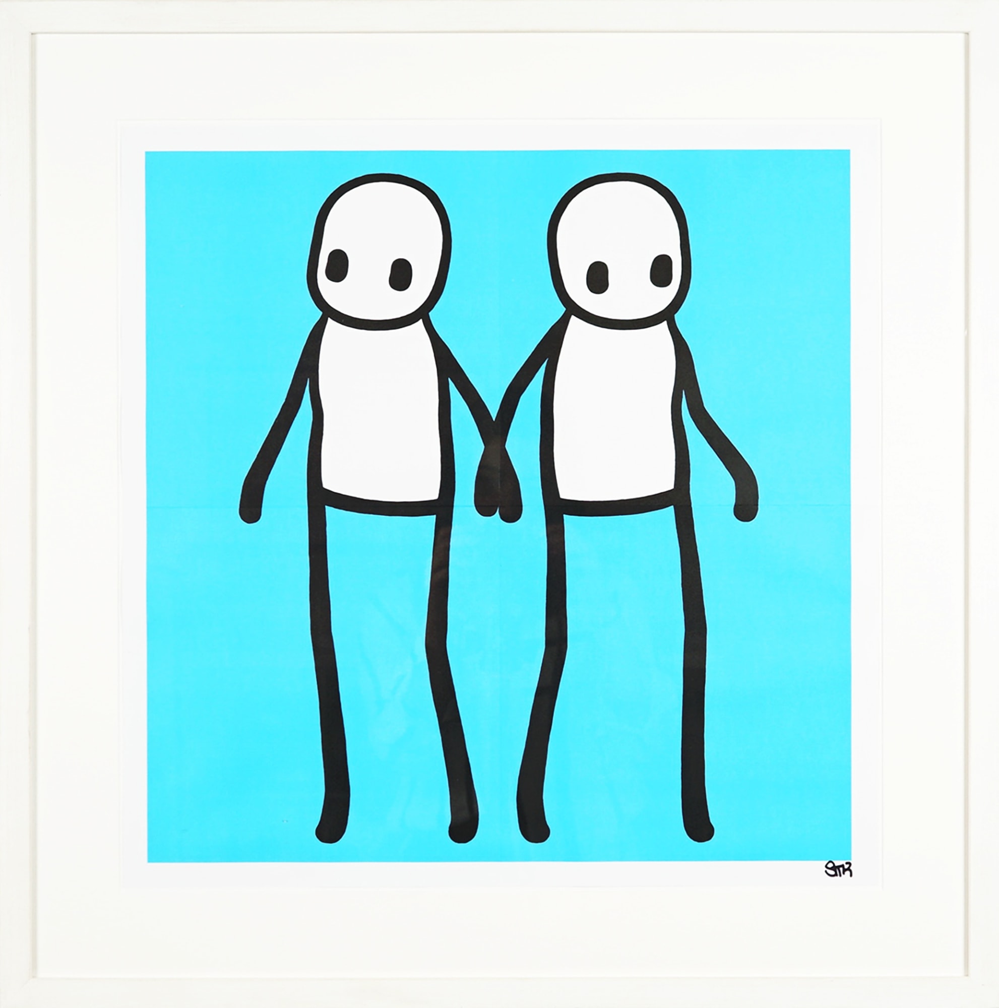 Stik, Holding Hands (Blue), 2020