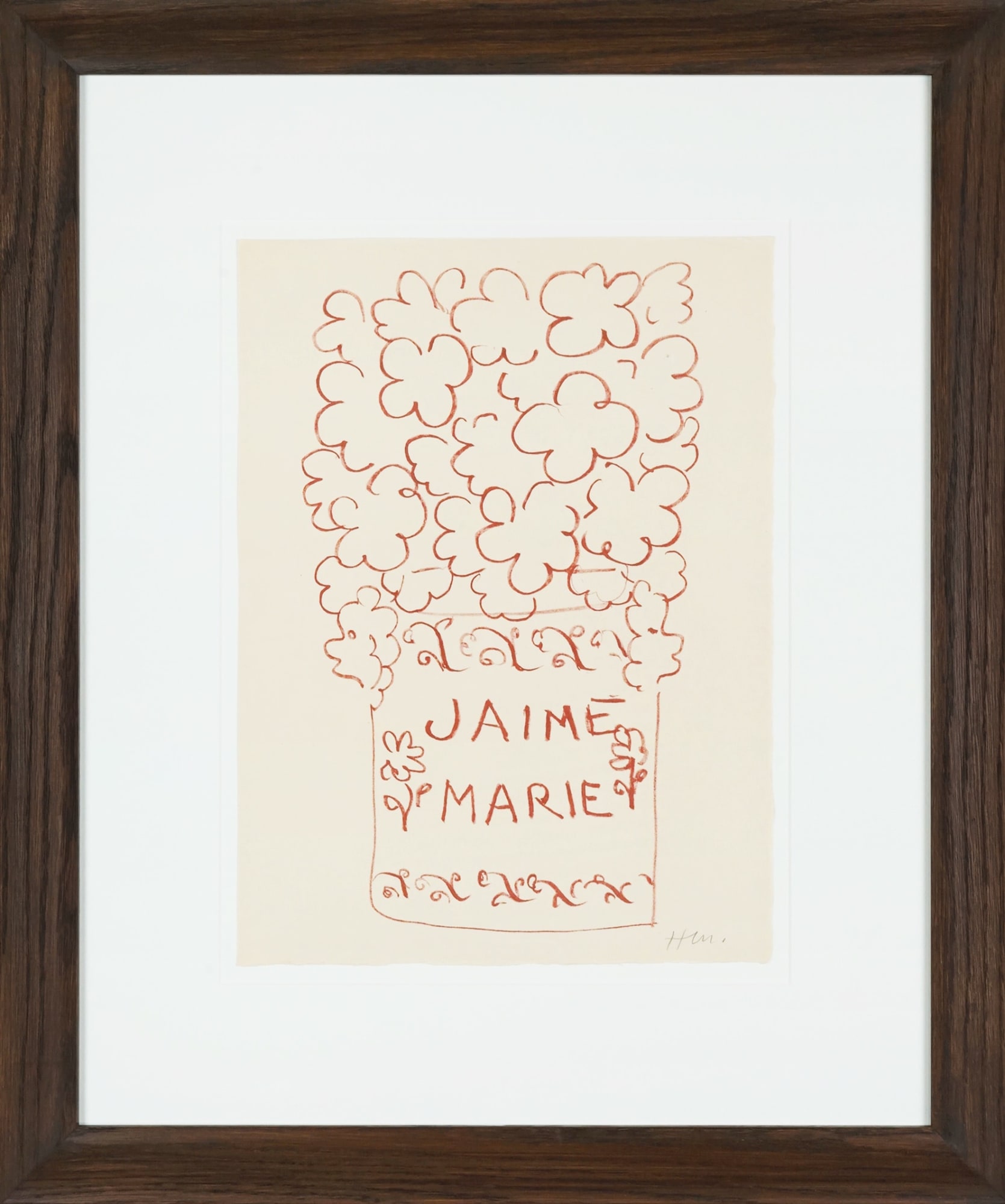 Henri Matisse, J'aime Marie, 1948