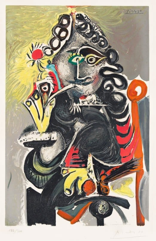 Pablo Picasso, Le Cavalier (Mousquetaire à la Pipe), 1968
