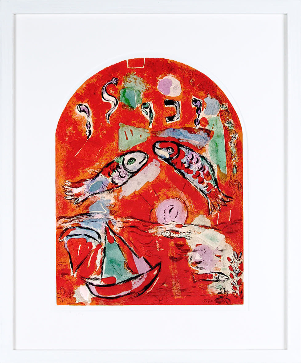 Marc Chagall, Jerusalem Windows - Zebulon, 1962