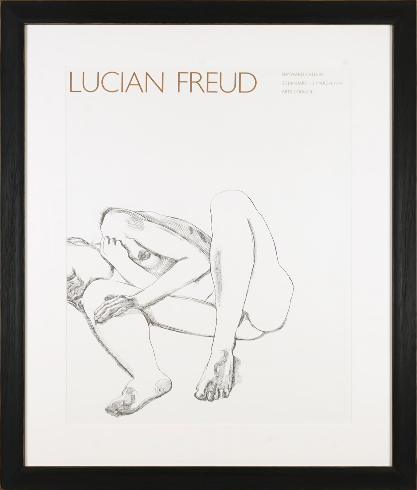 Lucian Freud, Original Exhibition Poster, 1974