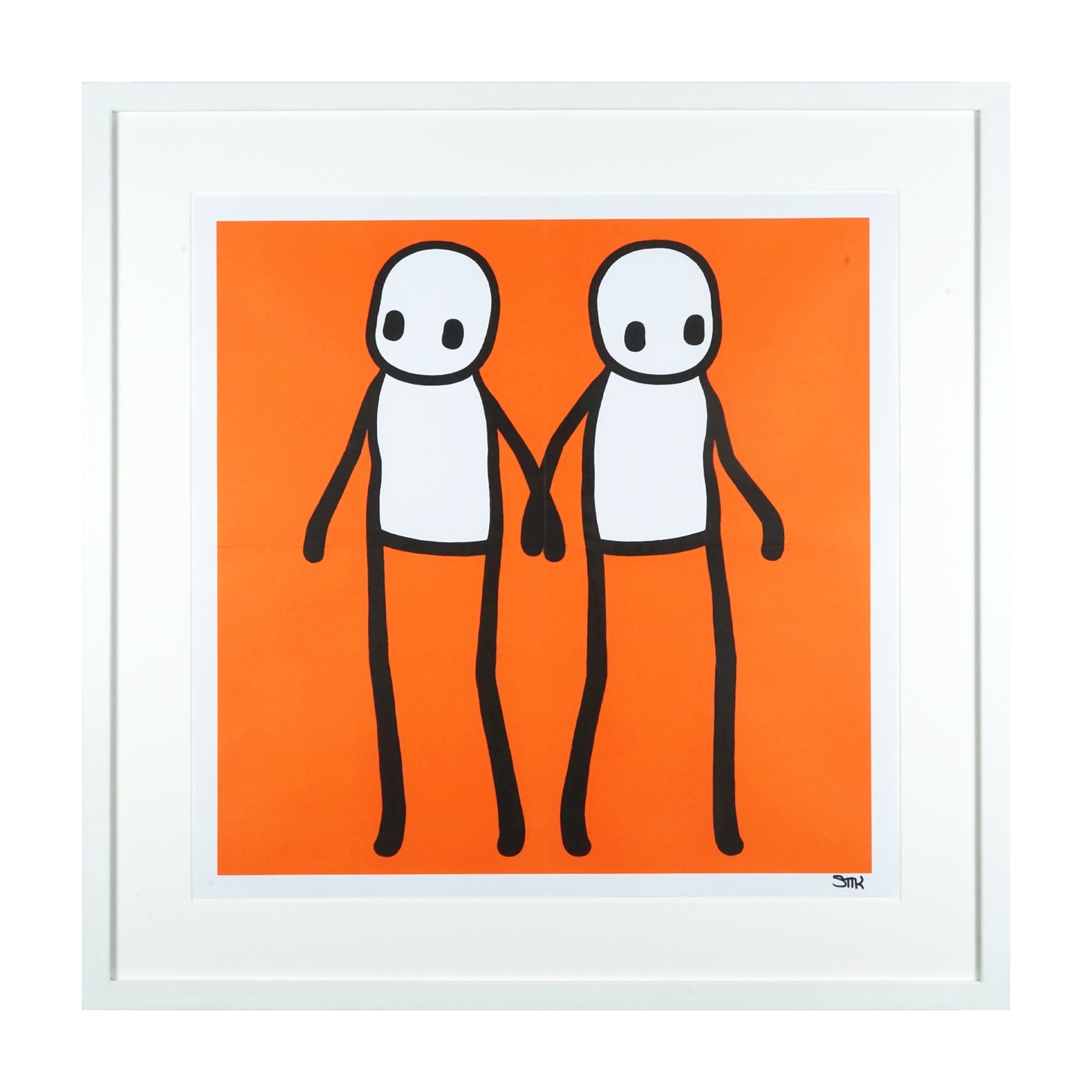 Stik, Holding Hands (Orange), 2020