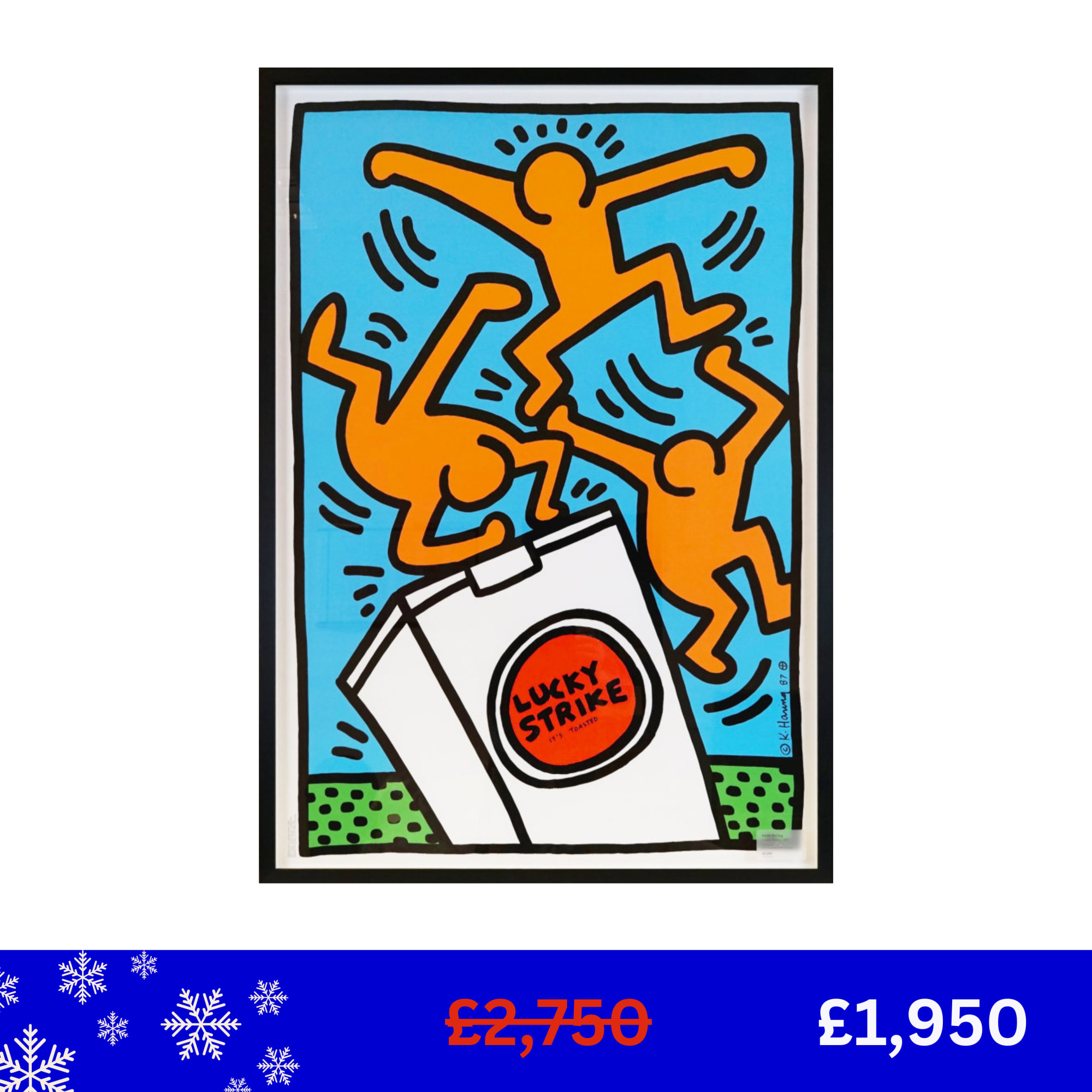 Keith Haring, Lucky Strike , 1987