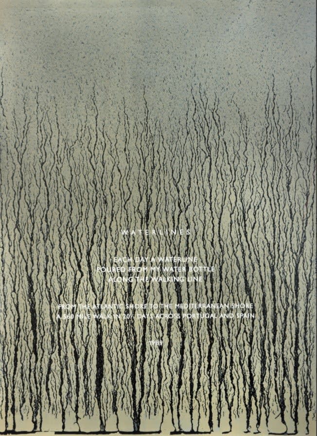 Richard Long, Waterlines, 1989