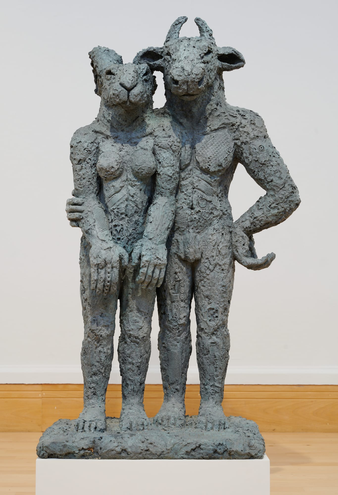 Sophie Ryder, Standing Minotaur with Ladyhare, 2000