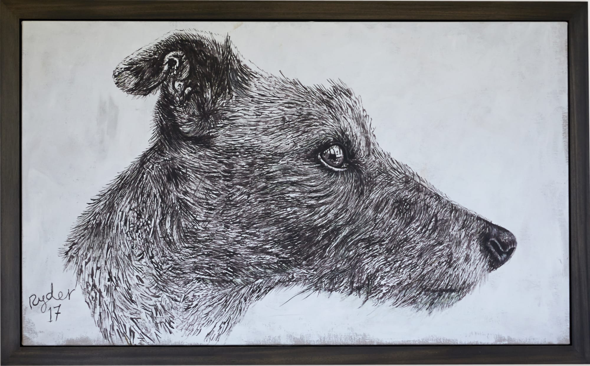 Sophie Ryder, Elsie Head Ink Drawing, 2017