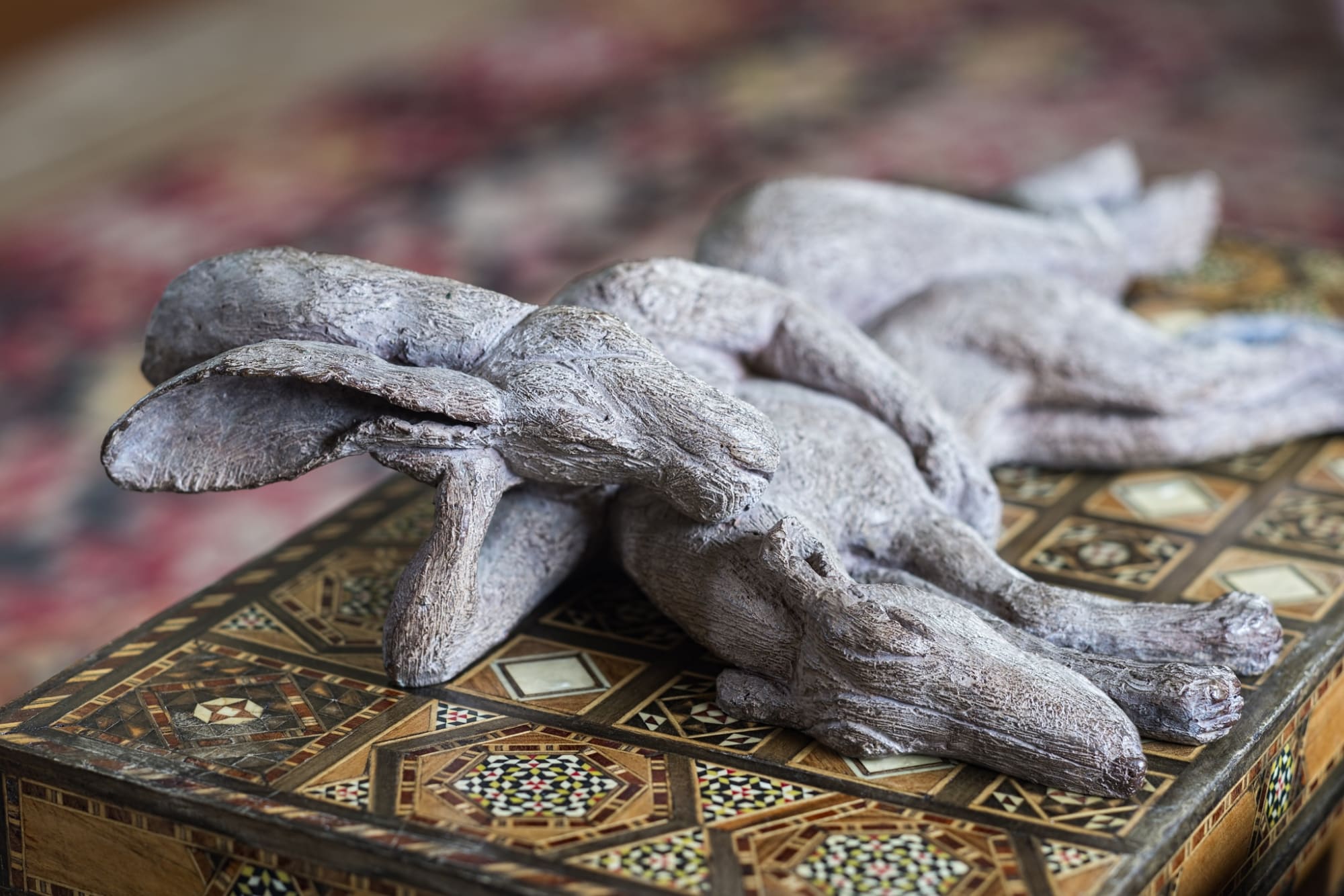 Sophie Ryder, Sleeping Lady Hare with Dog, 2000