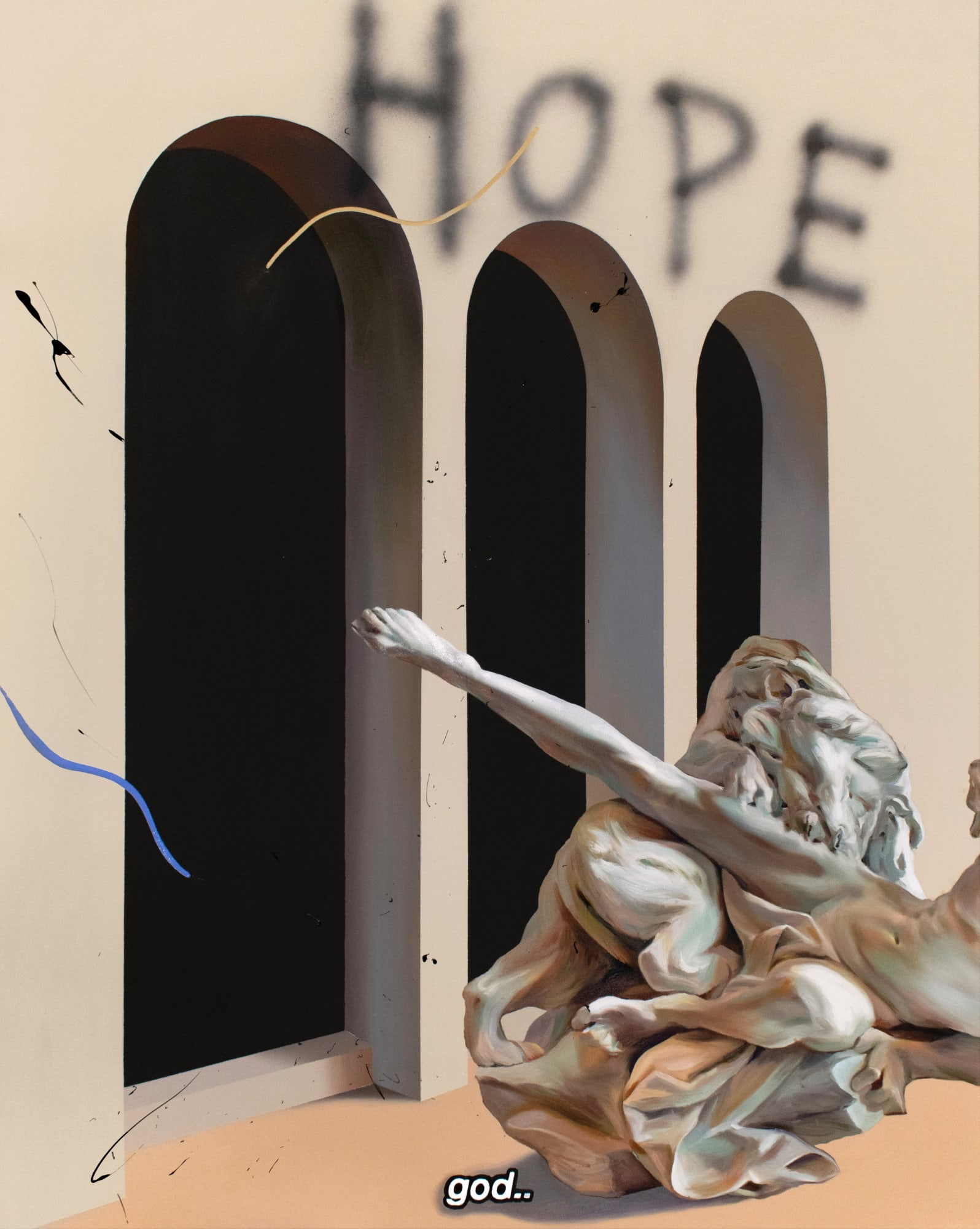 Loribelle Spirovski, Post-Internet Painting #14, 2021