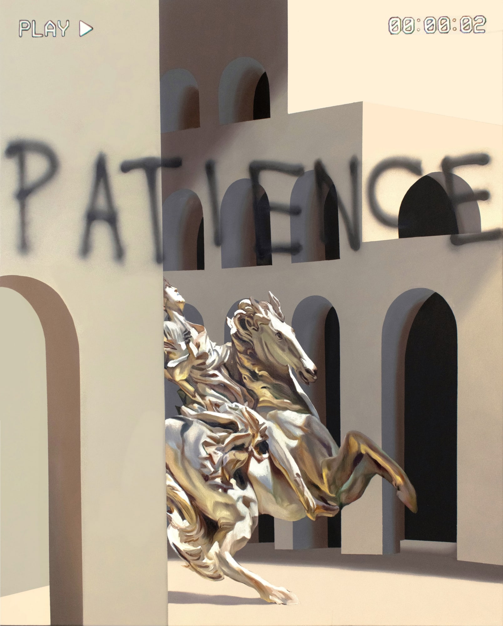 Loribelle Spirovski, Post-Internet Painting #13, 2021