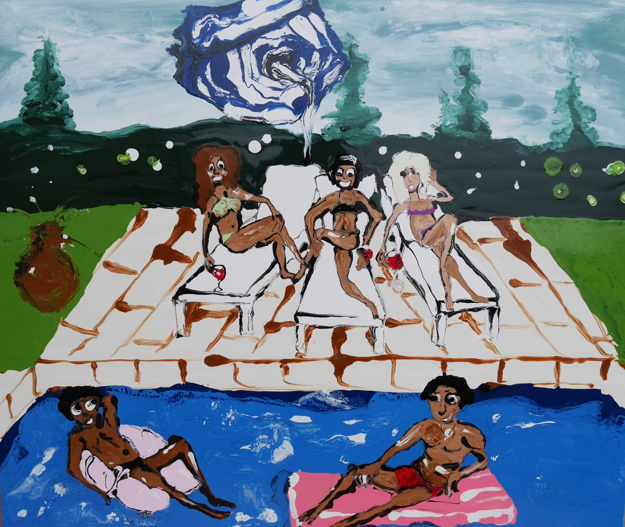 Mary Ronayne, Mrs Merton’s Pool Party, 2023