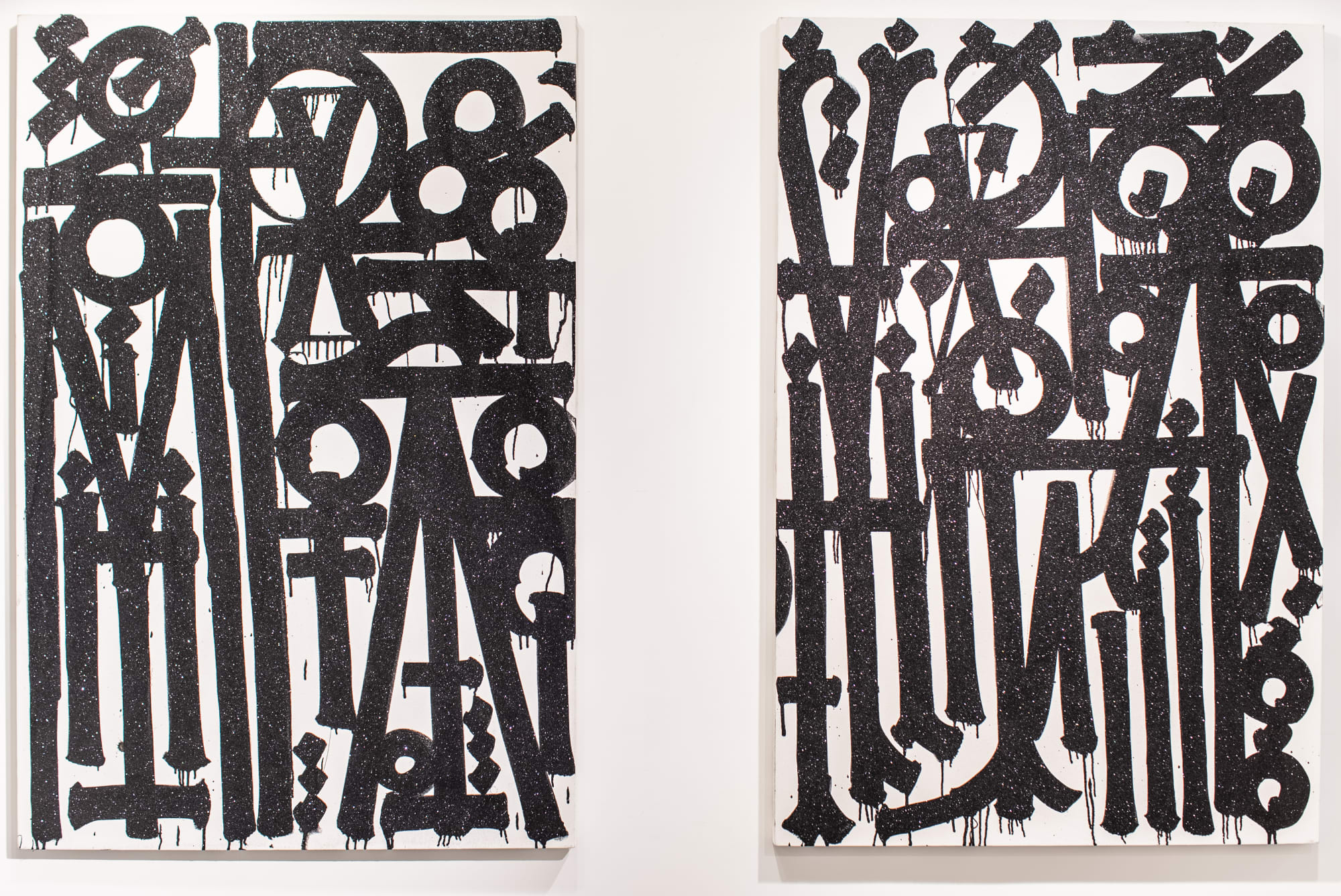 RETNA, Untitled Diptych I & 2, 2020