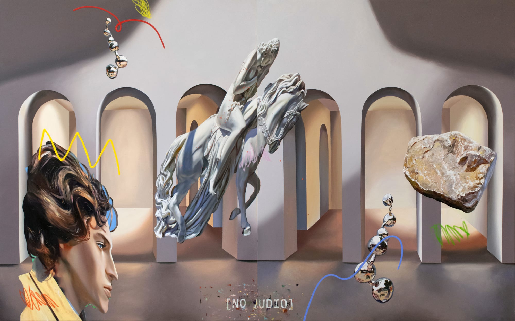 Loribelle Spirovski, War and Peace (diptych), 2021