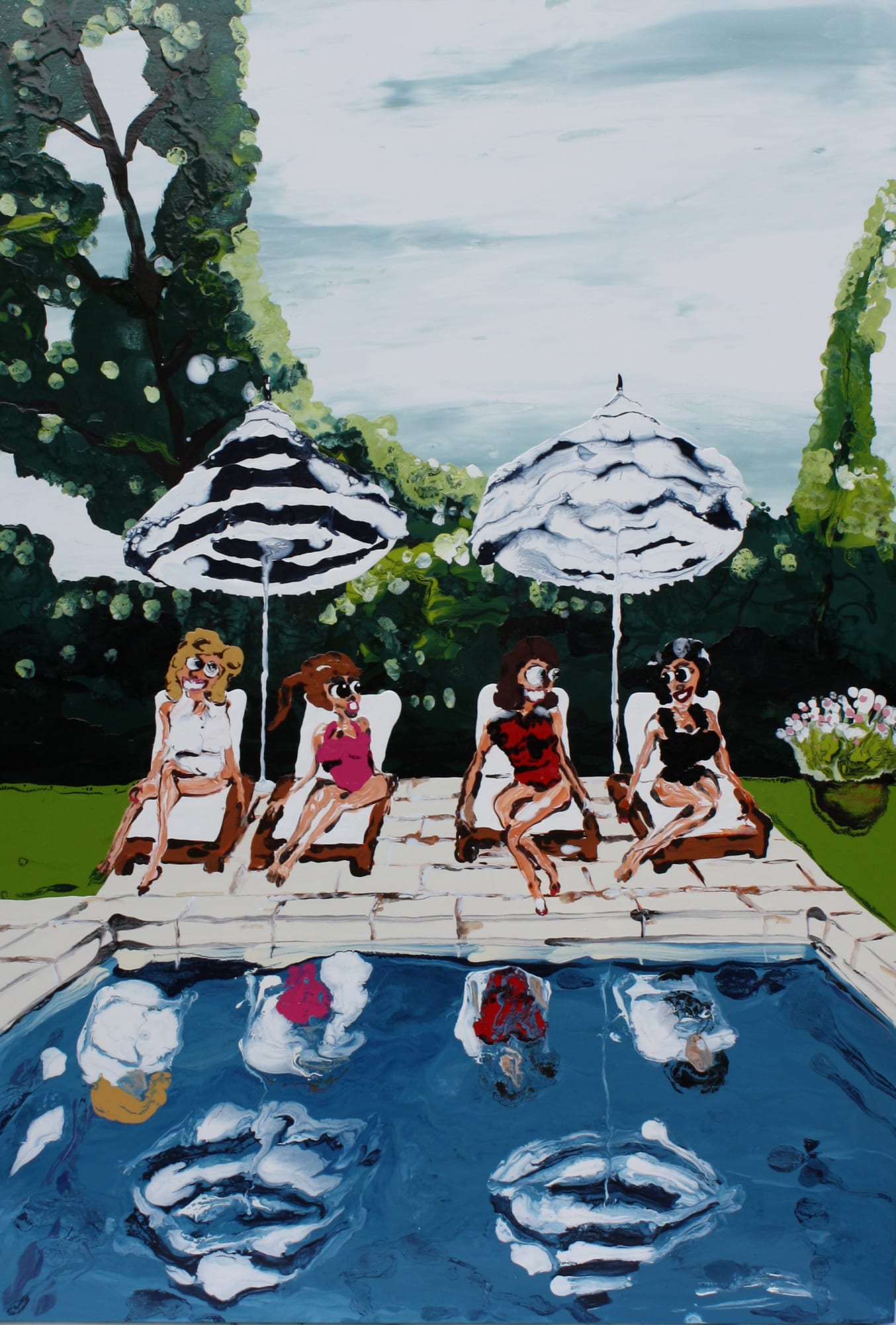 Mary Ronayne, Bathing in Meredith's Backyard, 2021