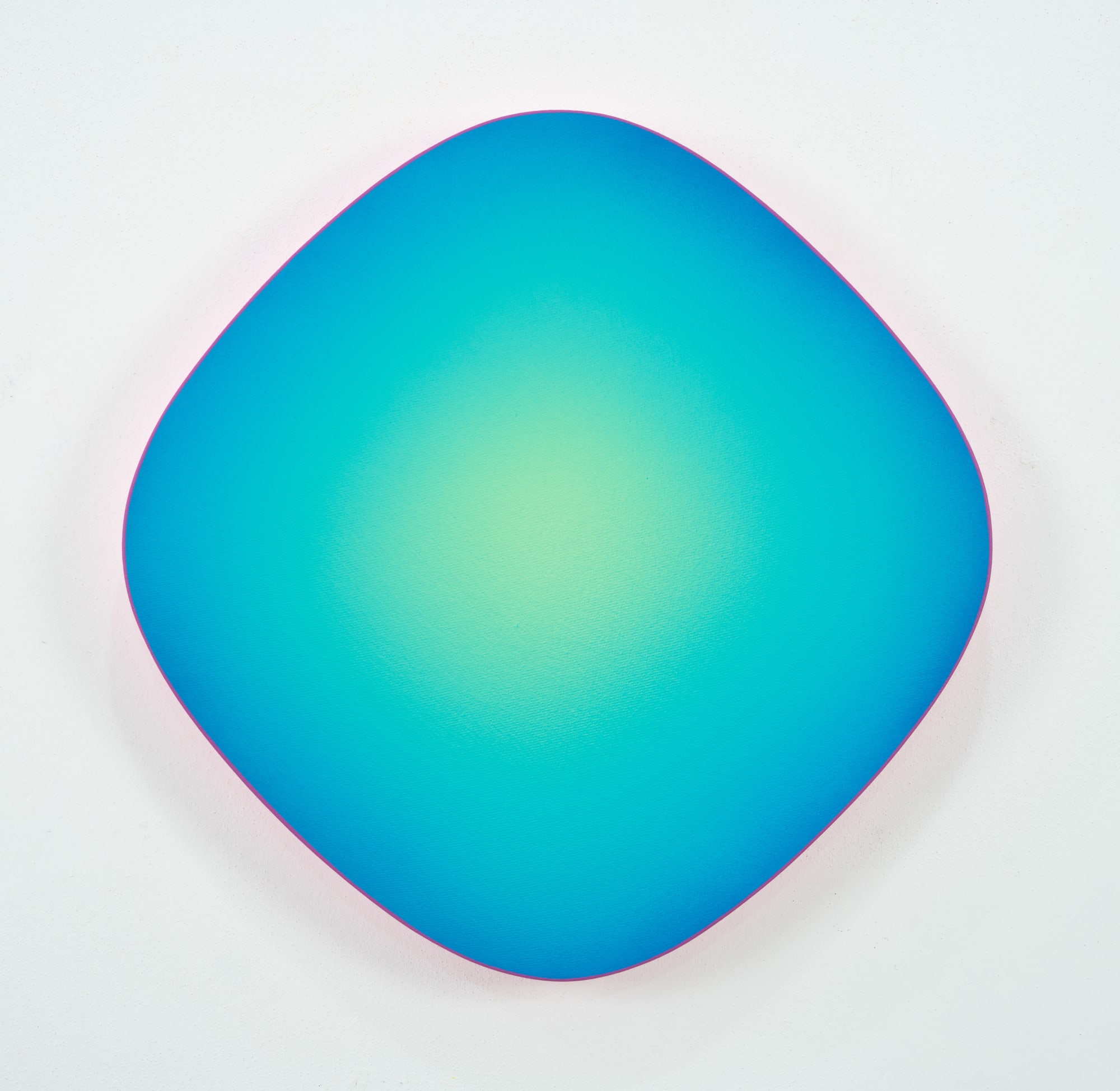 Jan Kaláb, Blue Glow in Green Field, 2022