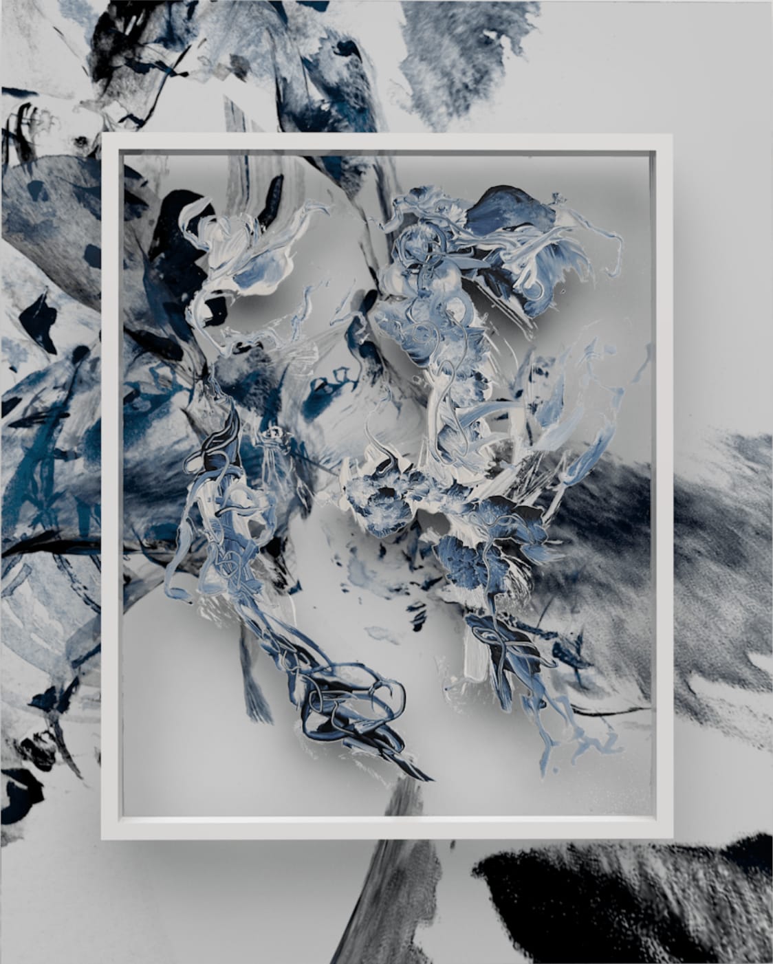 Sougwen Chung, Wave Study 2 , 2023