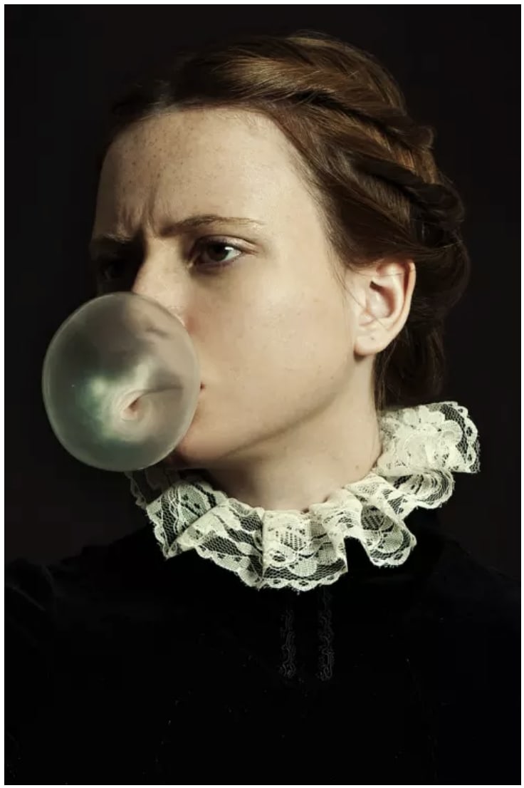 Romina Ressia, Portrait Bubble Gum , 2018
