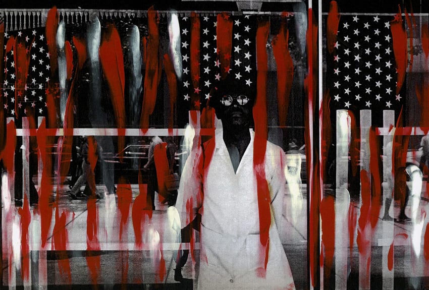 Ming Smith, America Seen Through Stars and Stripes, New York City, New York, Painted, 1976, 2000