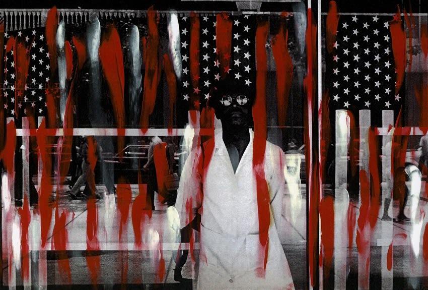 Ming Smith, America Seen Through Stars and Stripes, New York City, New York Painted, 1976