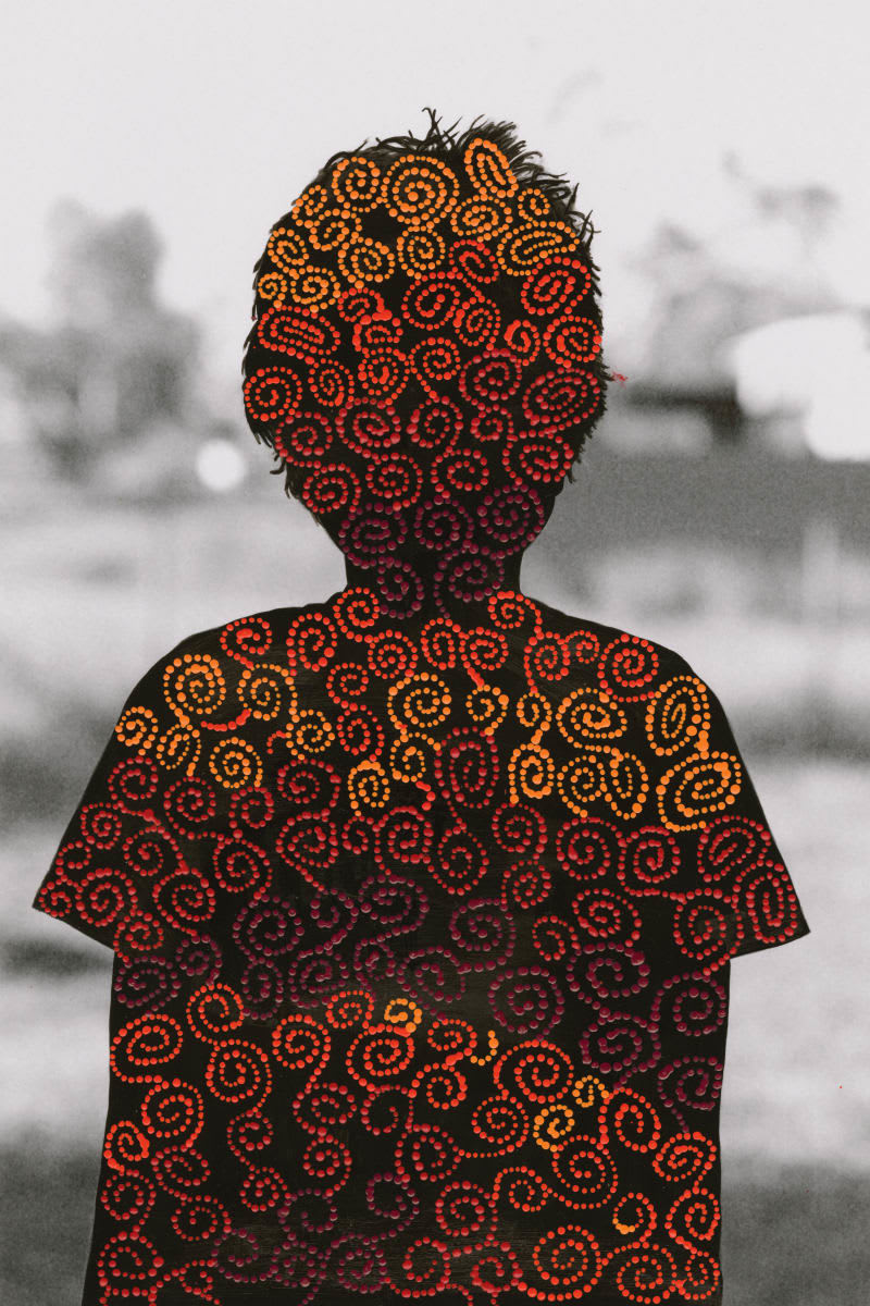 Patrick Waterhouse, Front Portrait. Restricted with Madeleine Napangardi Dixon , 2014-2018