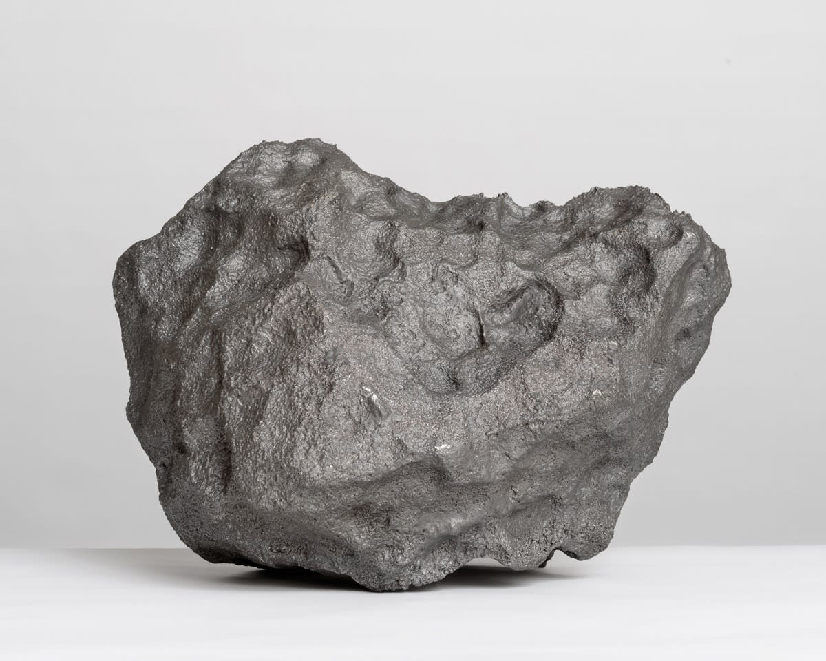 Katie Paterson Campo del Cielo, Field of the Sky (72,400g), 2014 Found meteorite, cast melted and re-cast back into a new version of itself 39.3 x 30 x 27 cm