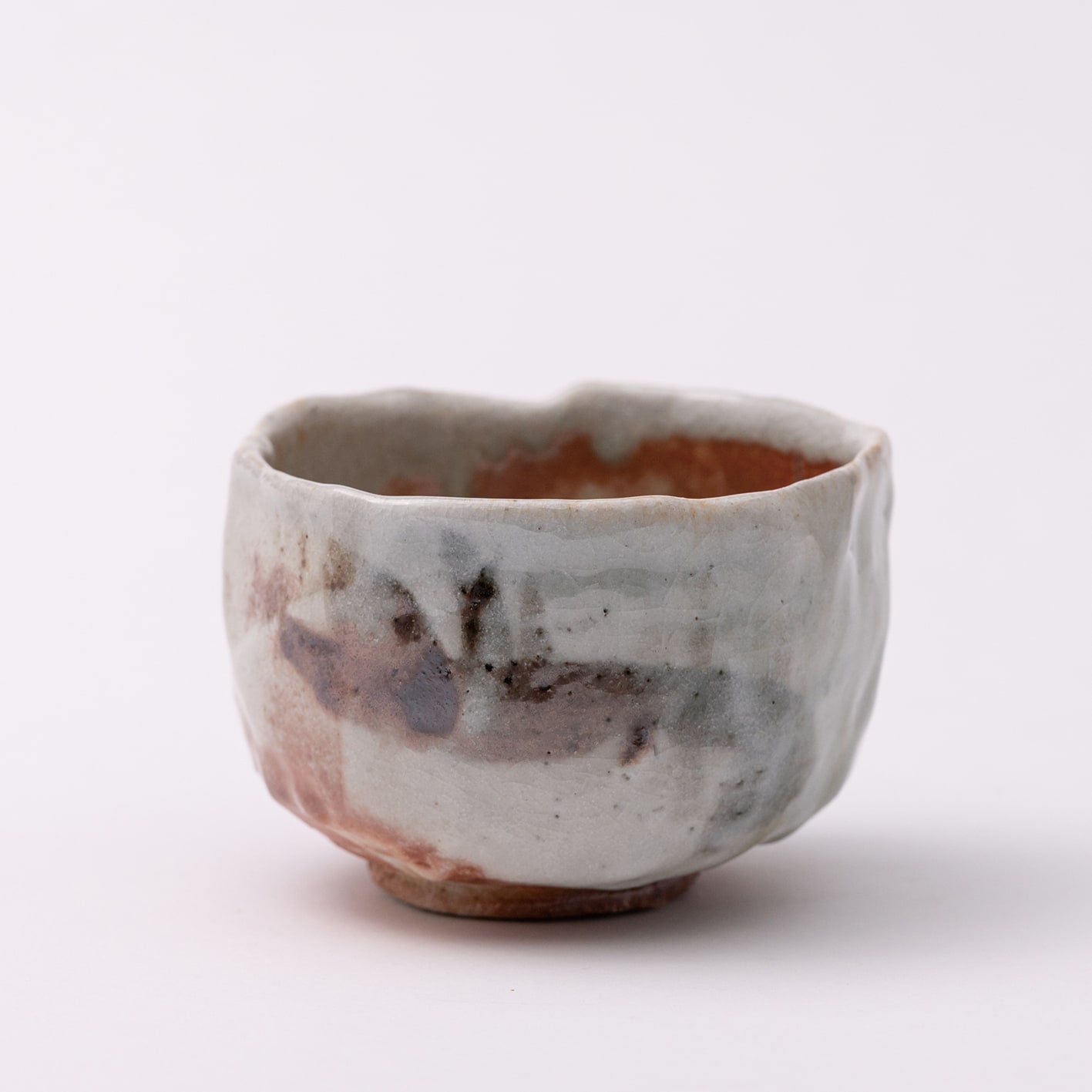 Kan Matsuzaki, Natural Ash Shino Tea Bowl, 2020